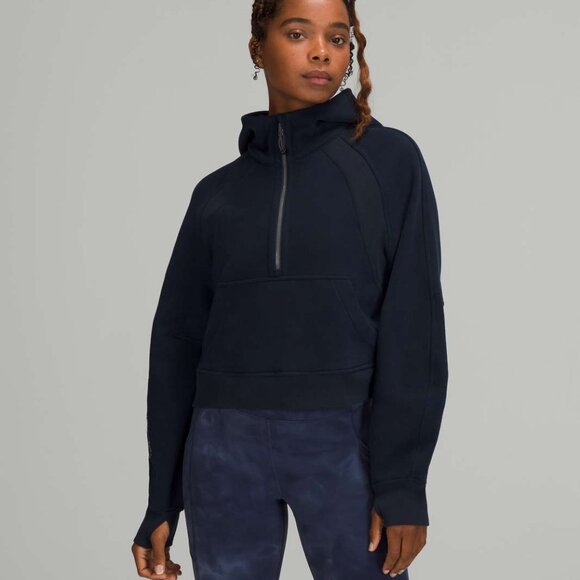 lululemon athletica Tops - NWT Lululemon Scuba Oversized Half-Zip Hoodie, XS/S, True Navy